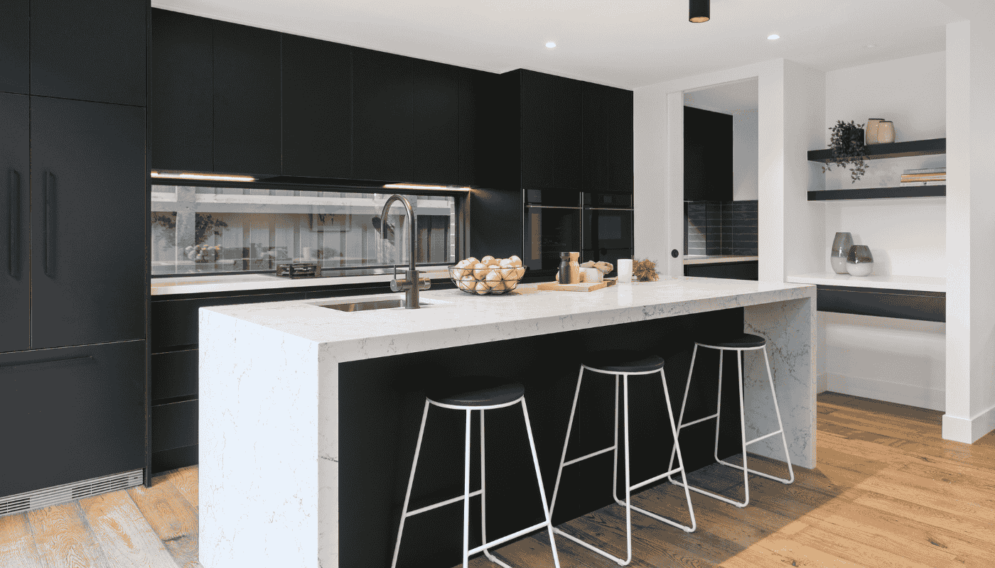 black kitchen